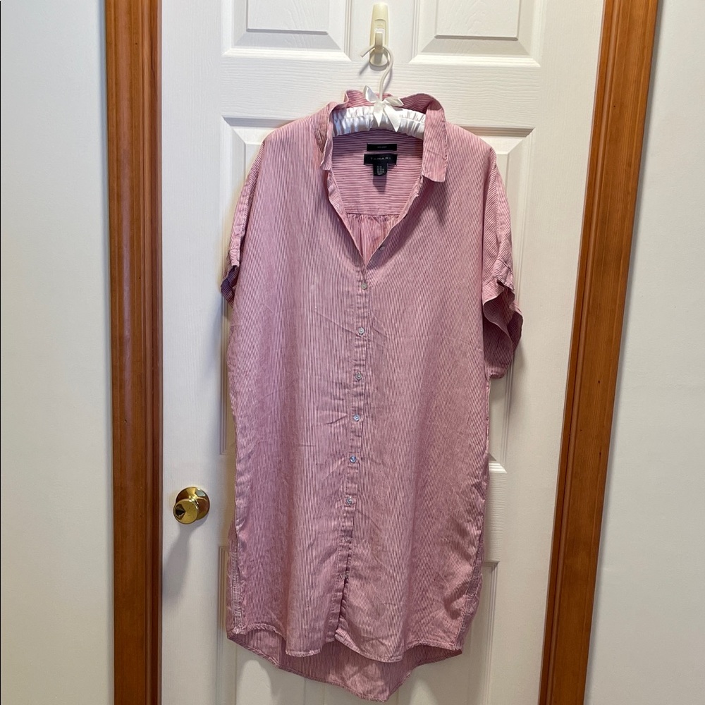 Tahari Plus Size Linen Dress